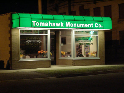 Tomahawk Monument Co in Tomahawk Wisconsin